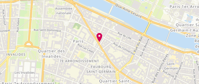Plan de Philippe Gosselin, 258 Boulevard Saint-Germain, 75007 Paris