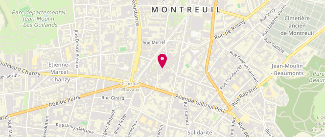 Plan de Boulangerie Lyes, 36 Rue du Capitaine Dreyfus, 93100 Montreuil