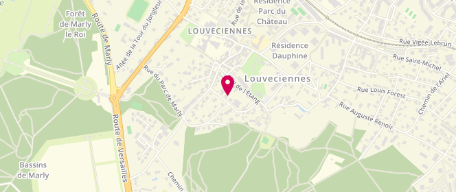 Plan de La Louveciennoise, 11 Rue du Professeur Tuffier, 78430 Louveciennes