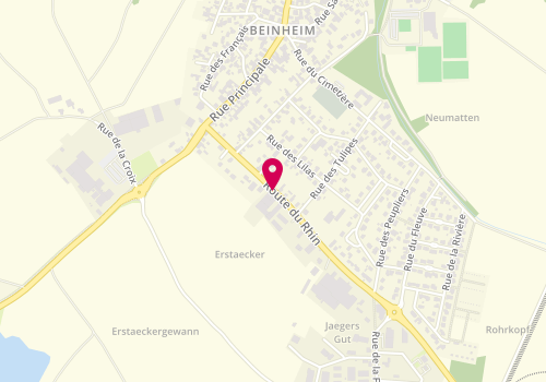 Plan de JENNIFER et GUY KLEINMANN, 12 Route Rhin, 67930 Beinheim