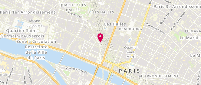 Plan de Boulangerie-Pâtisserie Laurent DHEILLY, 6 Rue des Halles, 75001 Paris