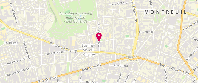 Plan de La Baguette Magique, 35 Rue Désiré Préaux, 93100 Montreuil