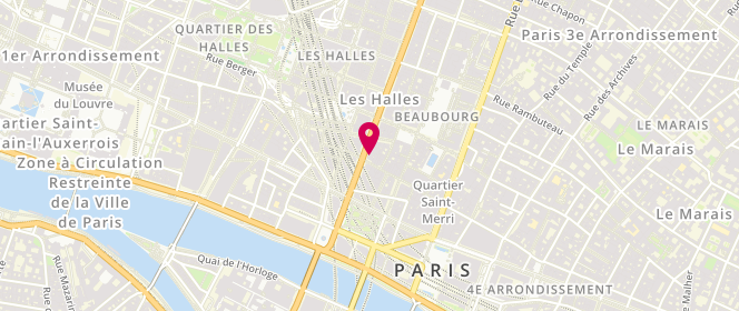 Plan de Boulangerie des Lombards, Angle 14 boulevard Sebastopol
28 Rue des Lombards, 75004 Paris