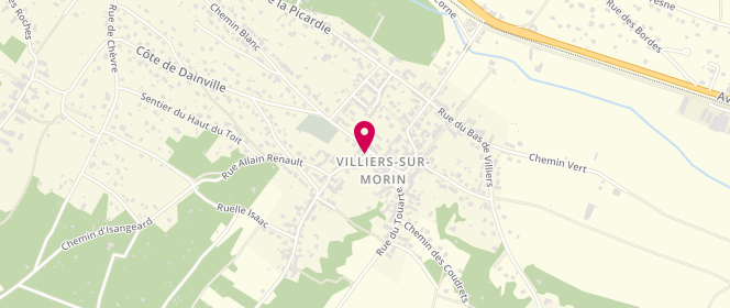Plan de Aux Délices du Morin, 4 Grande Rue, 77580 Villiers-sur-Morin