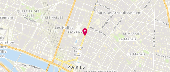 Plan de Aux Délices de Beaubourg, 20 Rue du Renard, 75004 Paris