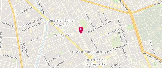 Plan de Le Saint Georges, 26 Avenue Parmentier, 75011 Paris