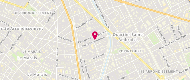 Plan de L'Atmosphère, 31 Rue Saint-Sébastien, 75011 Paris