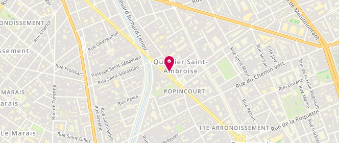Plan de Frappe Boulangerie, 69 Boulevard Voltaire, 75011 Paris