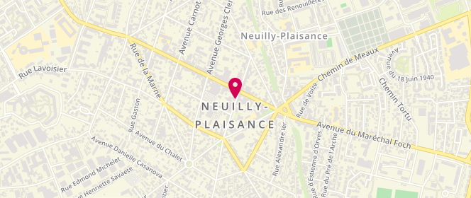 Plan de Aux délices de Plaisance / Maison Noël, 19 Rue du Général de Gaulle, 93360 Neuilly-Plaisance