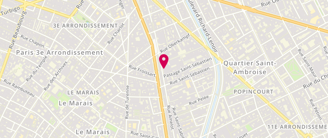 Plan de Carrefour Market Paris Amelot, 88-94 Rue Amelot, 75011 Paris