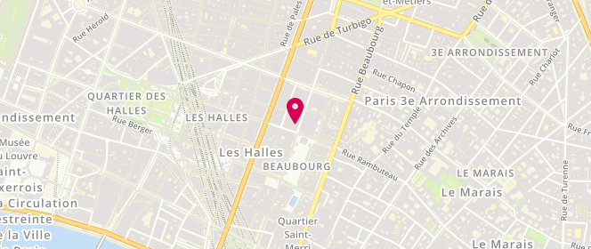 Plan de Boulangerie Beaubourg, 149 Rue Saint-Martin, 75003 Paris
