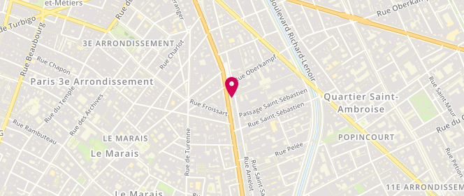 Plan de Dupain, 20 Boulevard des Filles du Calvaire, 75011 Paris