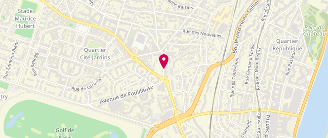 Plan de Le coeur de suresnes, 36 Rue du Dr Marc Bombiger, 92150 Suresnes