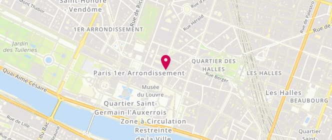 Plan de Aux Castelblangeois, 168 Rue Saint Honoré, 75001 Paris