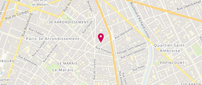 Plan de Maison Island, 8 Rue des Filles du Calvaire, 75003 Paris