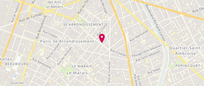 Plan de Boulangerie Onfroy, 34 Rue de Saintonge, 75003 Paris
