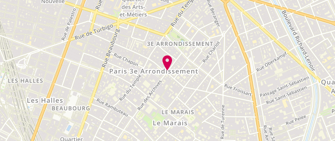 Plan de Boulangerie Lesaint et Lê, 71 Rue des Archives, 75003 Paris