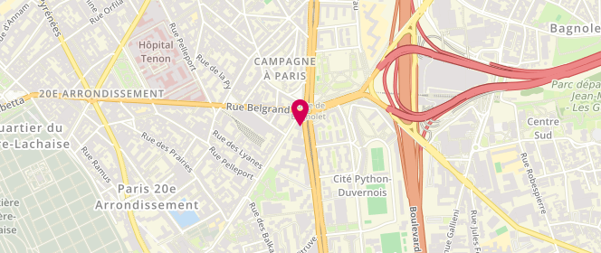 Plan de Le Fournil de Paris, Bagnolet 227 Boulevard Davout, 75020 Paris