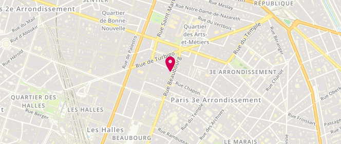 Plan de Yithe Boulangerie, 89 Rue Beaubourg, 75003 Paris