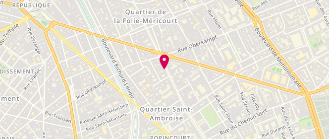 Plan de Gourmandises Parmentier, 71 Avenue Parmentier, 75011 Paris