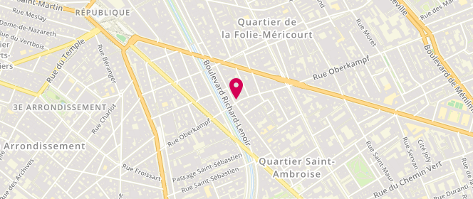 Plan de Maison Landemaine, 41 Rue Oberkampf, 75011 Paris