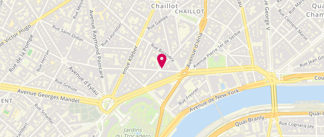 Plan de Boulangerie Bonon, 14 Rue de Longchamp, 75116 Paris