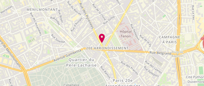 Plan de Maison Landemaine, 210 Rue des Pyrénées, 75020 Paris