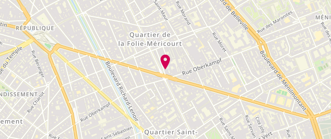 Plan de Maison Coupinot, 88 Ter Avenue Parmentier, 75011 Paris