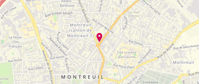 Plan de Aux Delices de Montreuil, 39 Boulevard Paul Vaillant Couturier, 93100 Montreuil