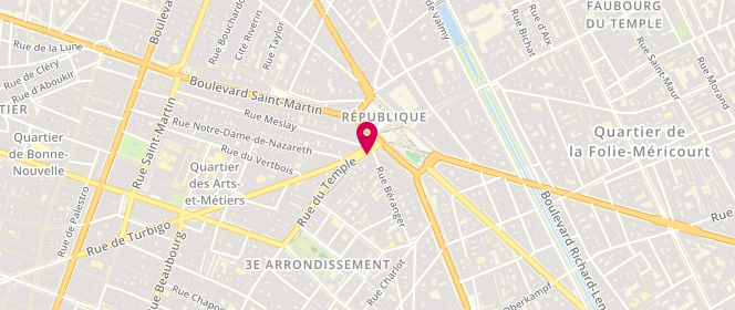Plan de Maison Landemaine, 180 Rue Temple, 75003 Paris