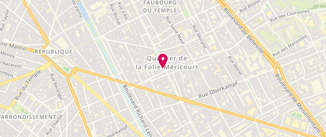 Plan de Les Saveurs de Parmentier, 103 Avenue Parmentier, 75011 Paris