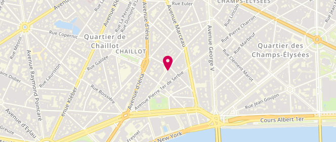 Plan de Les Délices de Chaillot, 16 Rue de Chaillot, 75016 Paris