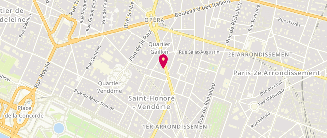Plan de Cédric Grolet Opéra, 35 avenue de l'Opéra, 75002 Paris