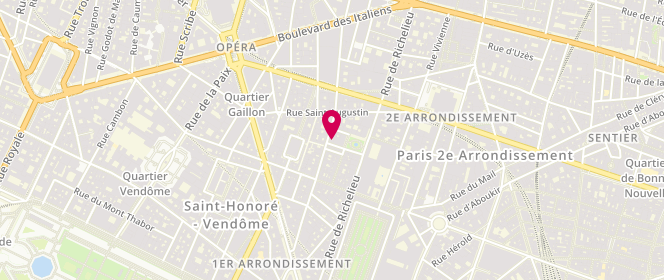Plan de Le Petit Fournil, 6 Rue Rameau, 75002 Paris