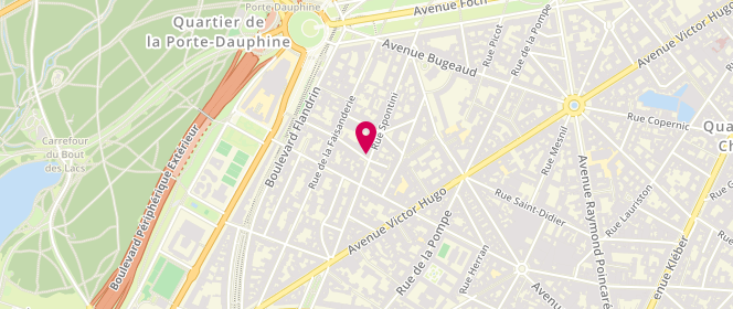 Plan de Au P'Tit Pain, 46 Rue Spontini, 75016 Paris