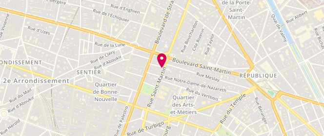 Plan de Abkh Boulangerie, 351 Rue Saint Martin, 75003 Paris