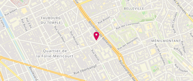 Plan de Boulangerie Akoui Jessaint, 95 Rue Jean Pierre Timbaud, 75011 Paris