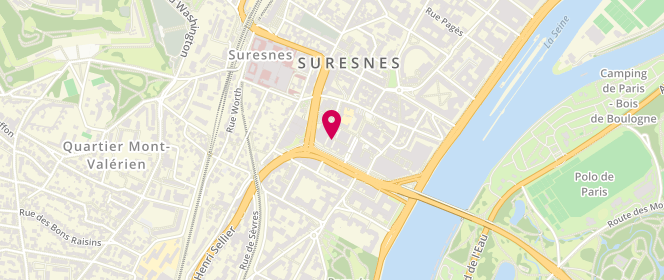 Plan de La Suriesne, 2 promenade Saint-Leufroy, 92150 Suresnes