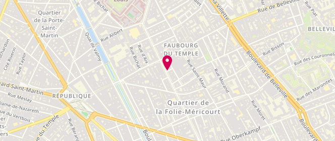 Plan de Les Delices de Parentier, 142 Avenue Parmentier, 75011 Paris