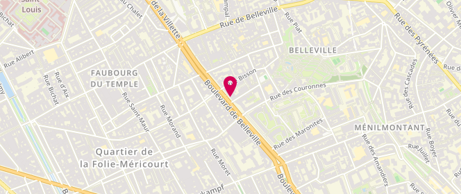 Plan de La Couronne d'Or, 78 Boulevard de Belleville, 75020 Paris