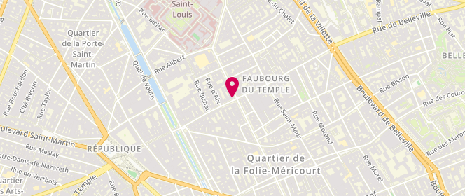 Plan de French Urban Bakery, 67 Rue du Faubourg du Temple, 75010 Paris