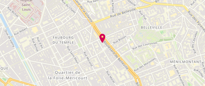 Plan de La Rose de Tunis - Paris Belleville, 67 Boulevard de Belleville, 75011 Paris