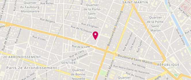 Plan de Boulangerie alexine faubourg saint dénis, 15 Rue du Faubourg Saint-Denis, 75010 Paris