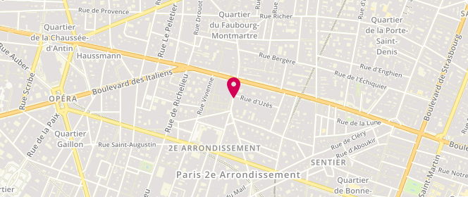 Plan de BOULANGERIES PAUL Société d'Eploitation Saint Preux, 168 Rue Montmartre, 75002 Paris