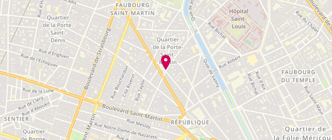 Plan de Maison Marie, 32 Rue de Lancry, 75010 Paris