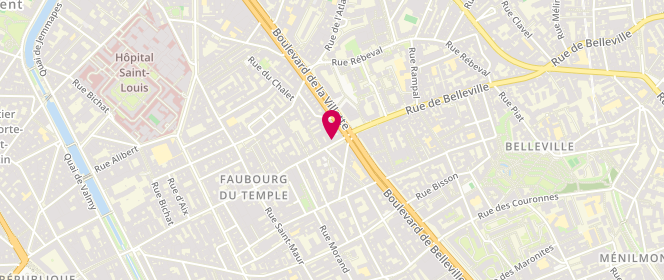 Plan de OULED BRAHIM AHMED, 135 Rue Faubourg du Temple, 75010 Paris