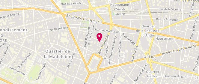 Plan de Thierry Marx la Boulangerie, 3 Rue de Castellane, 75008 Paris