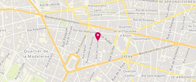 Plan de Boulangerie Gosselin Caumartin, 28 Rue Caumartin, 75009 Paris