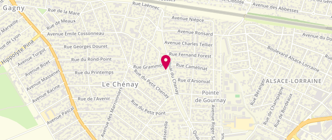 Plan de Le Fournil de la Gare, 4 Boulevard Louis Daquin, 93220 Gagny