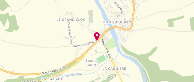 Plan de Le Sable d'Or, Route de Bretagne, 14690 Pont-d'Ouilly